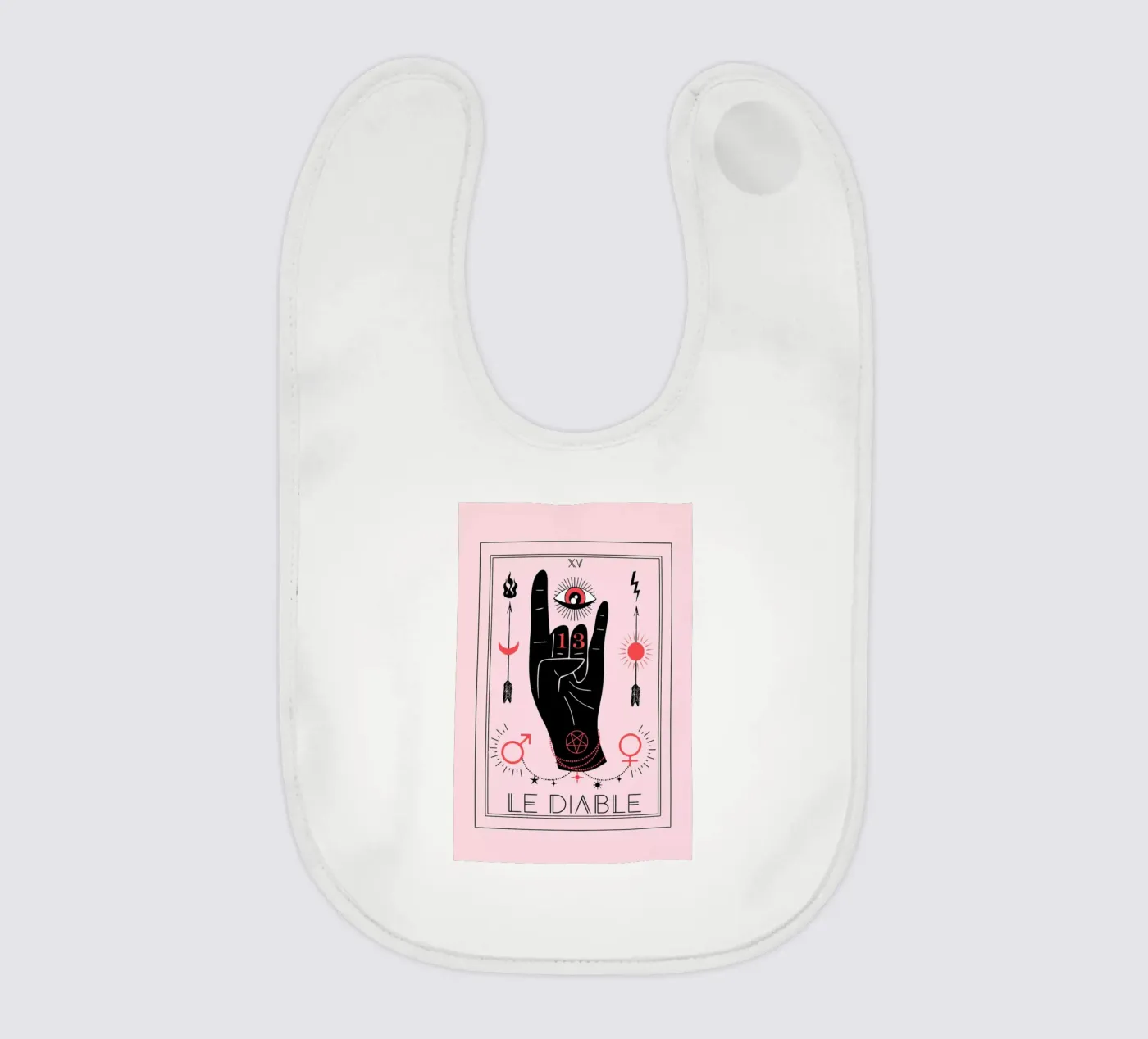 The Devil baby bib by cafelab