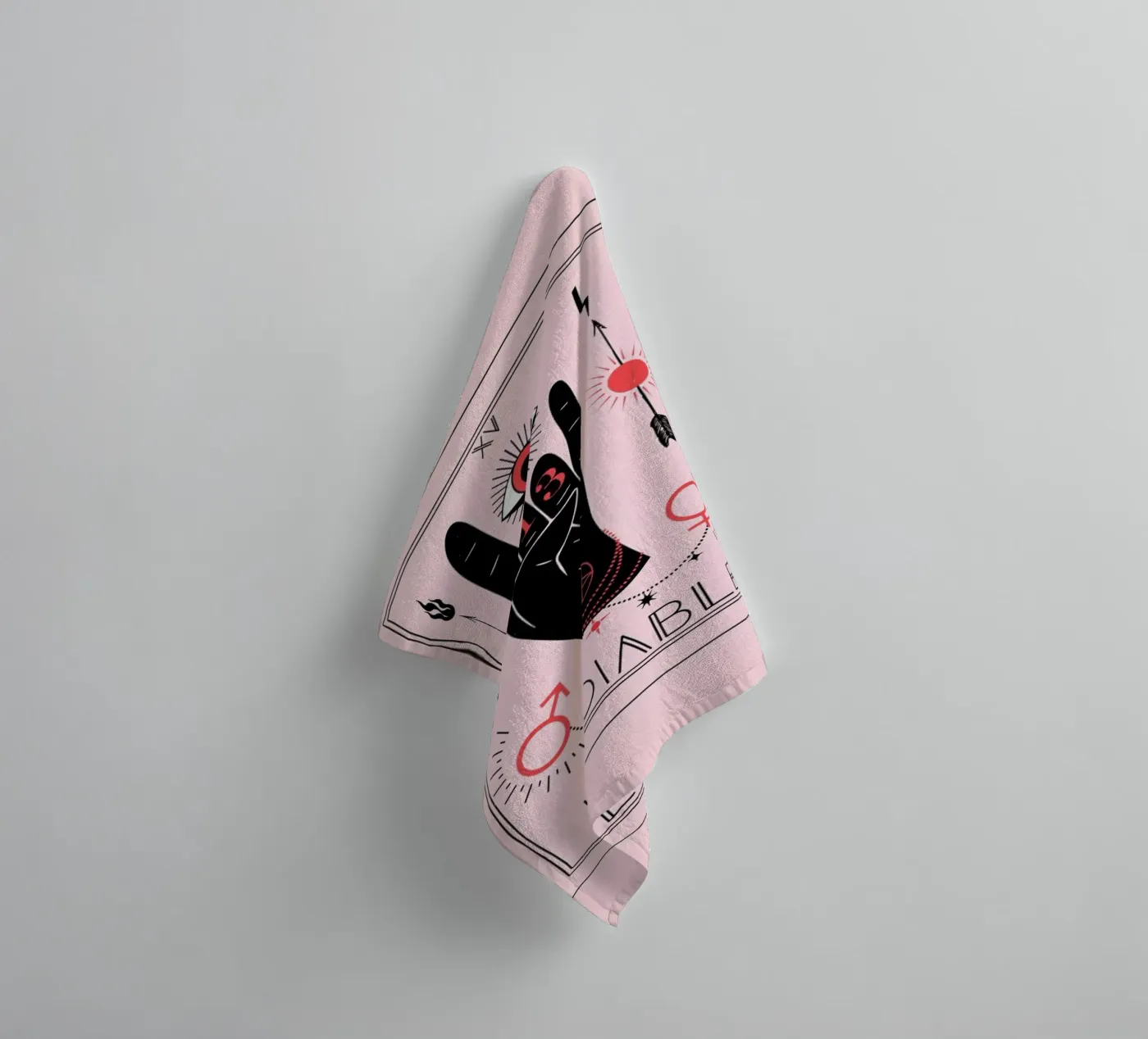 The Devil badhanddoek van cafelab
