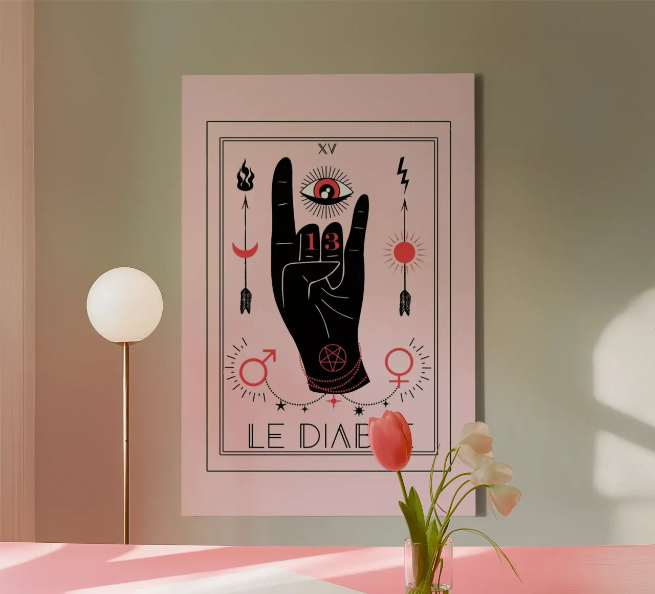 The Devil canvas by cafelab