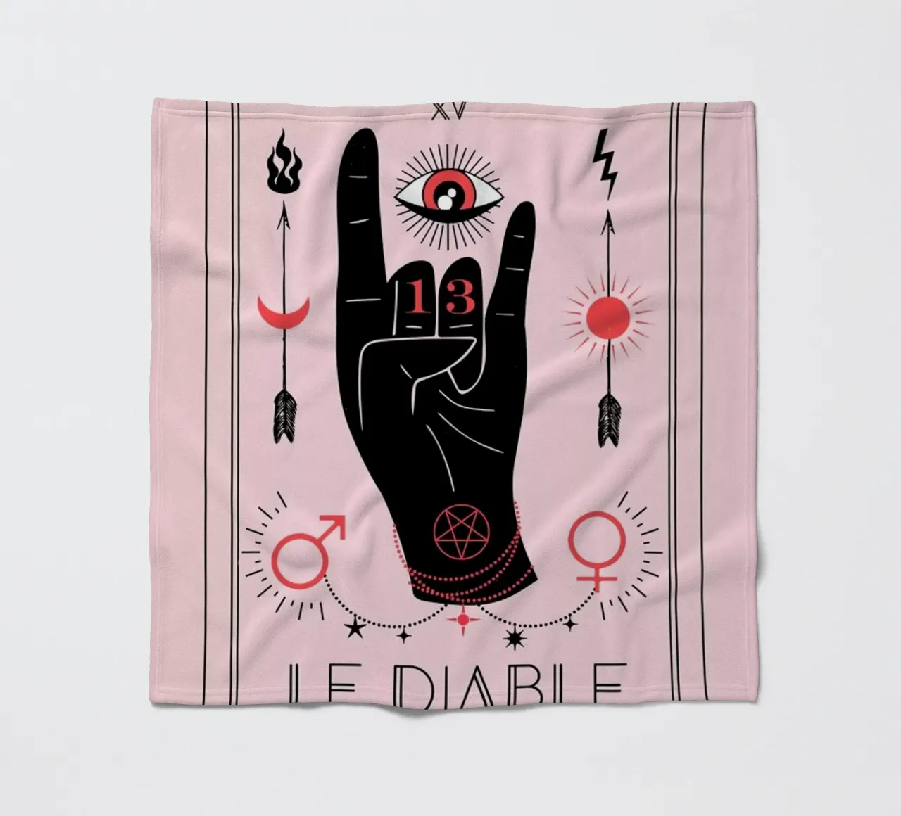The Devil coperta in pile da cafelab