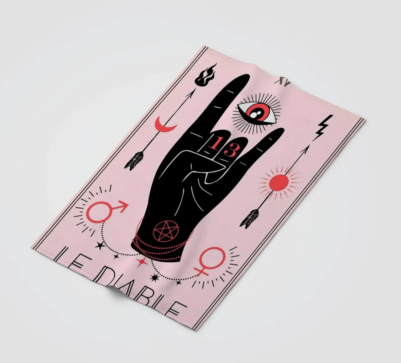 The Devil fleece blanket by cafelab