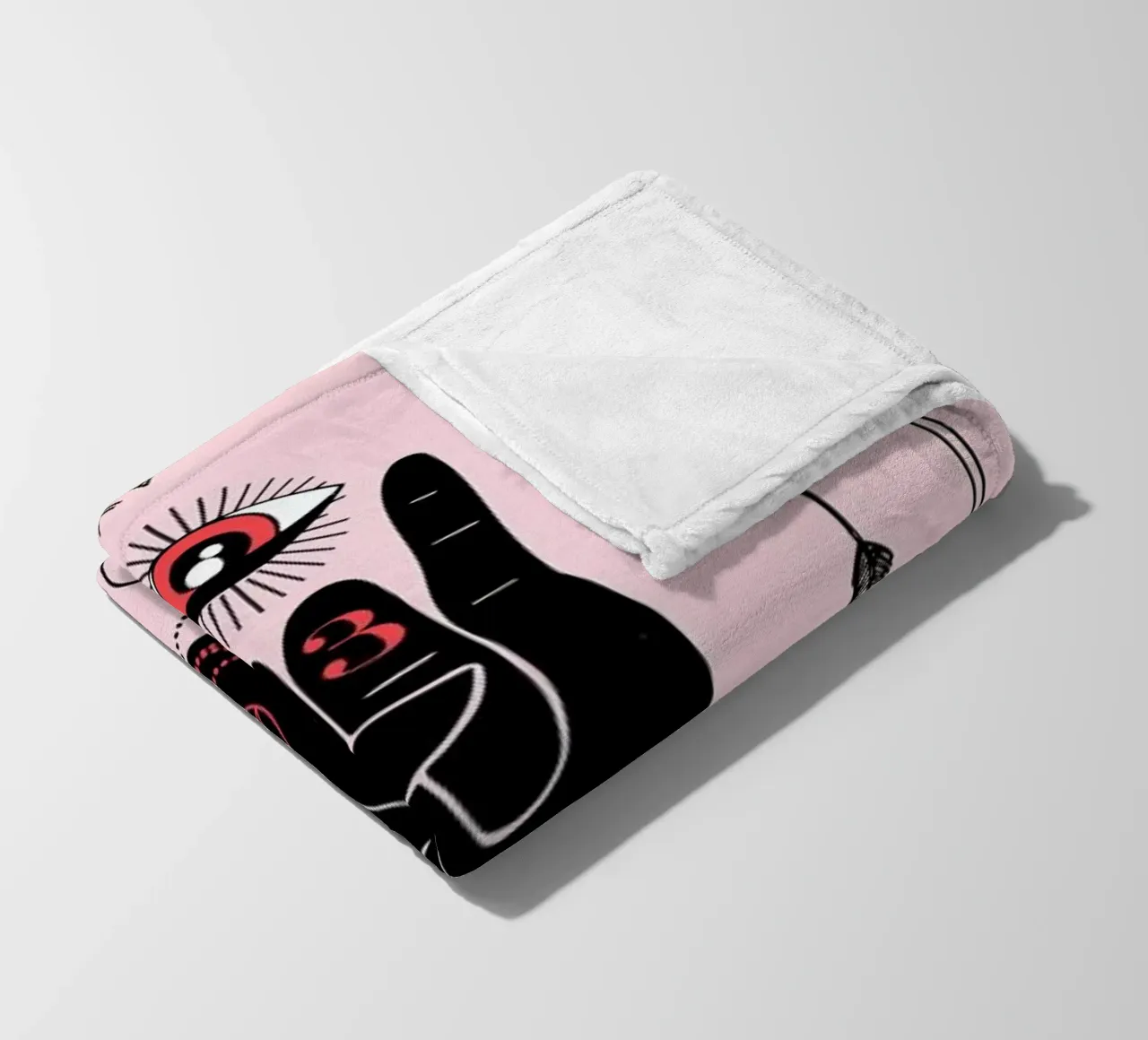 The Devil fleece blanket by cafelab