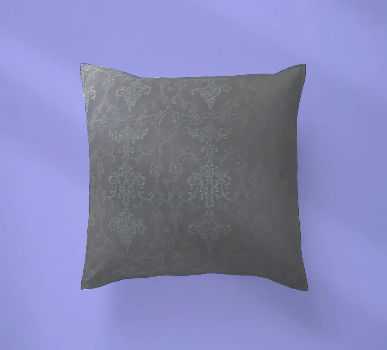 Elegant textured wallpaper with intricate pattern and subtle decorative cushion by DesignDoodle