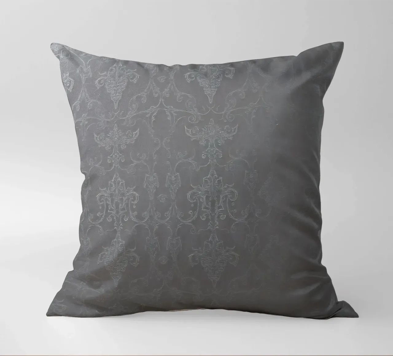 Elegant textured wallpaper with intricate pattern and subtle decorative cushion by DesignDoodle