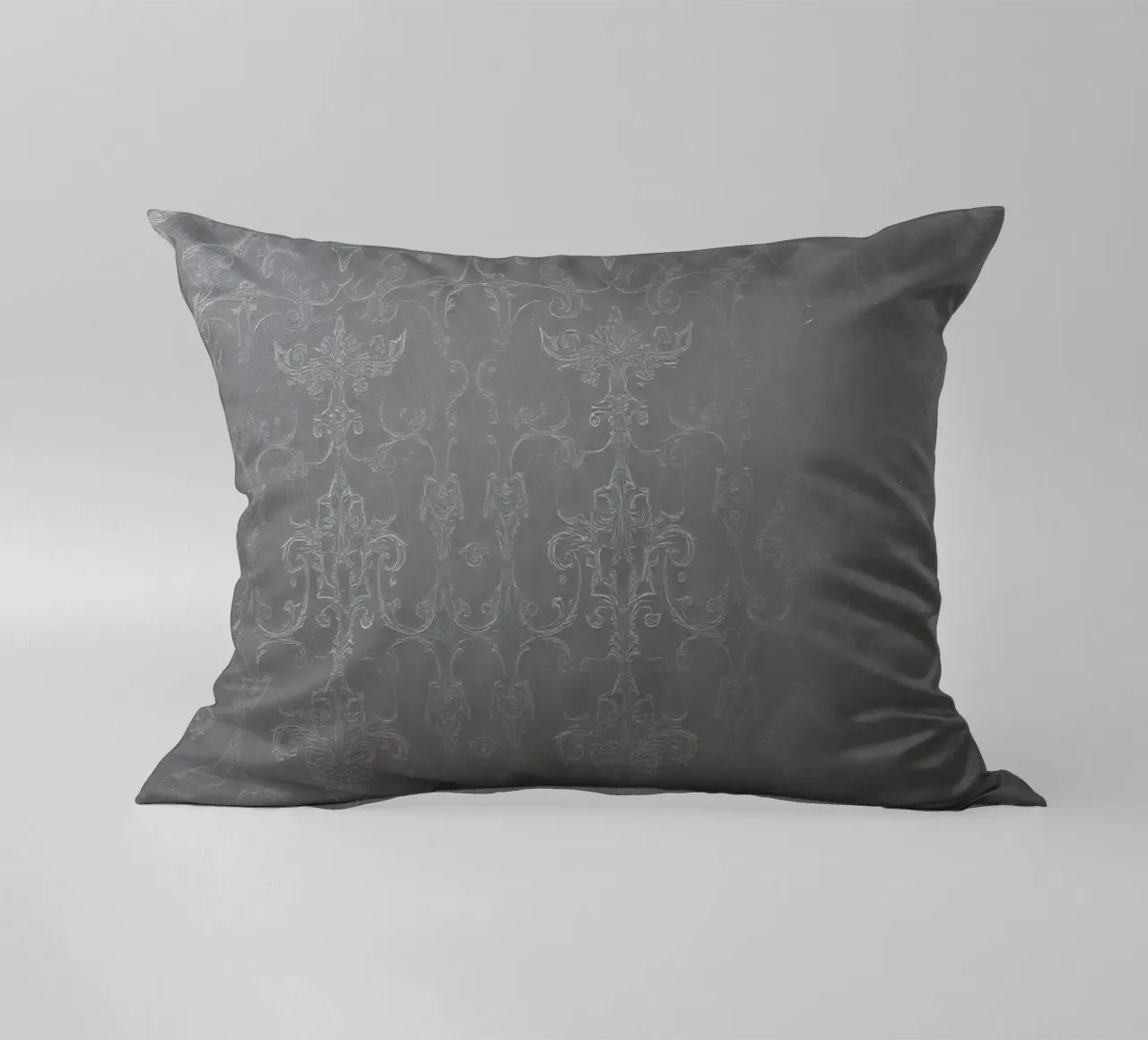Elegant textured wallpaper with intricate pattern and subtle decorative cushion by DesignDoodle