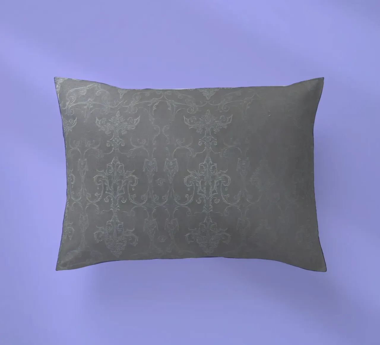 Elegant textured wallpaper with intricate pattern and subtle decorative cushion by DesignDoodle