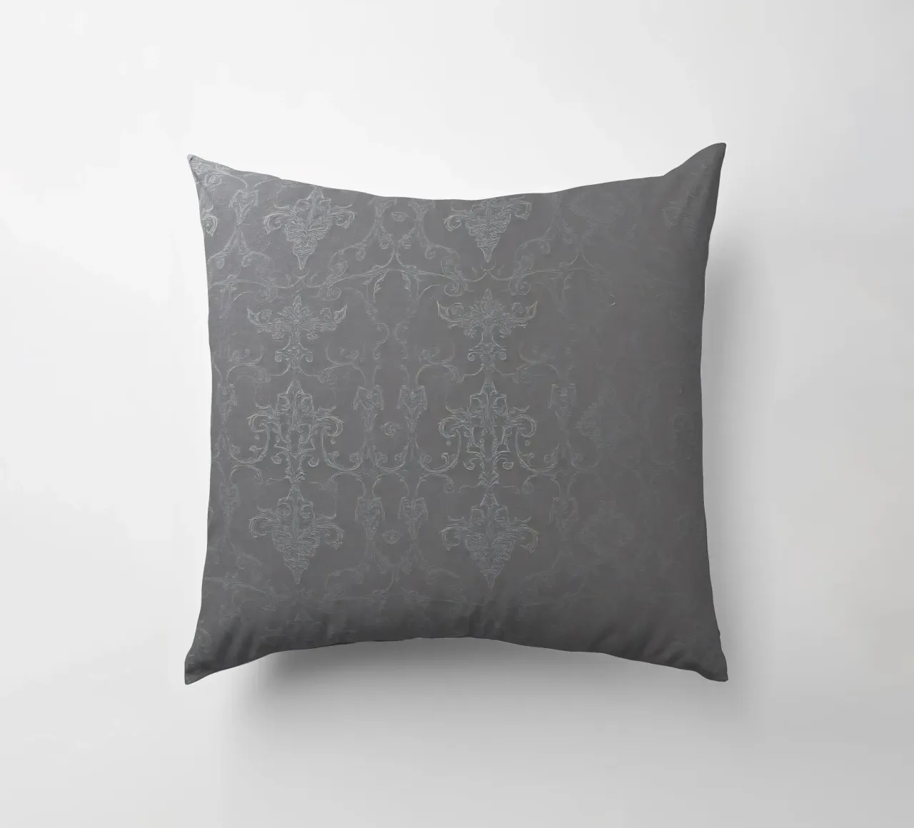 Elegant textured wallpaper with intricate pattern and subtle decorative cushion by DesignDoodle