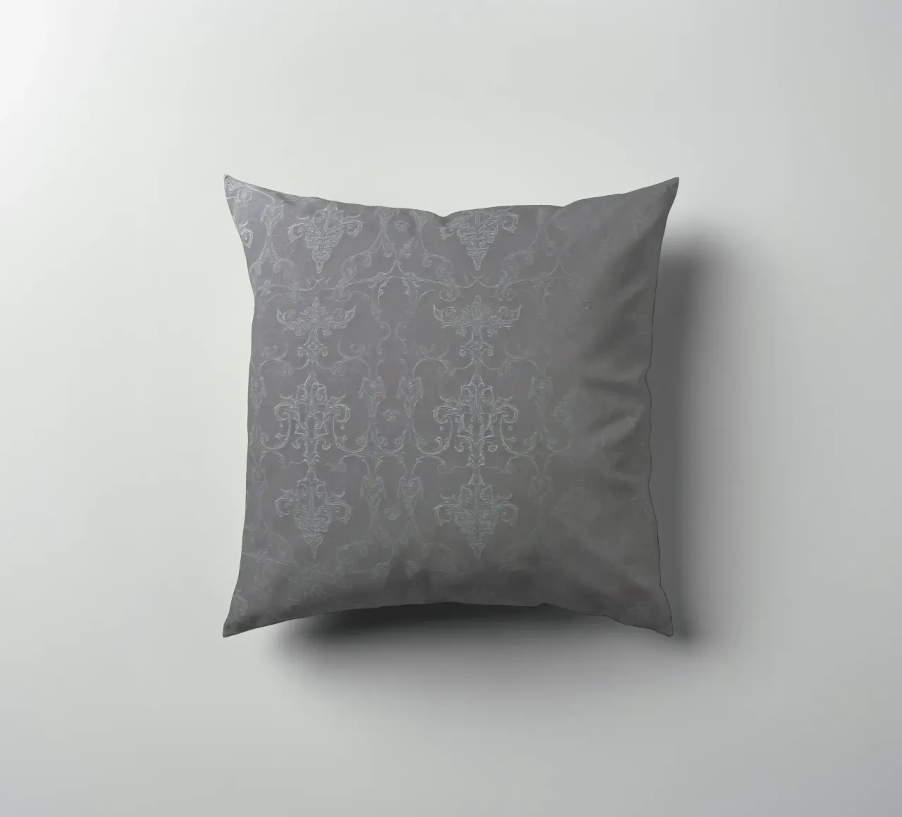 Elegant textured wallpaper with intricate pattern and subtle decorative cushion by DesignDoodle
