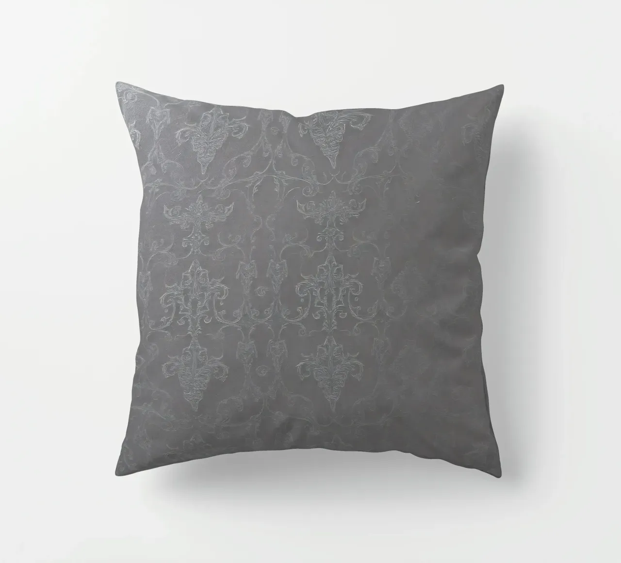 Elegant textured wallpaper with intricate pattern and subtle decorative cushion by DesignDoodle
