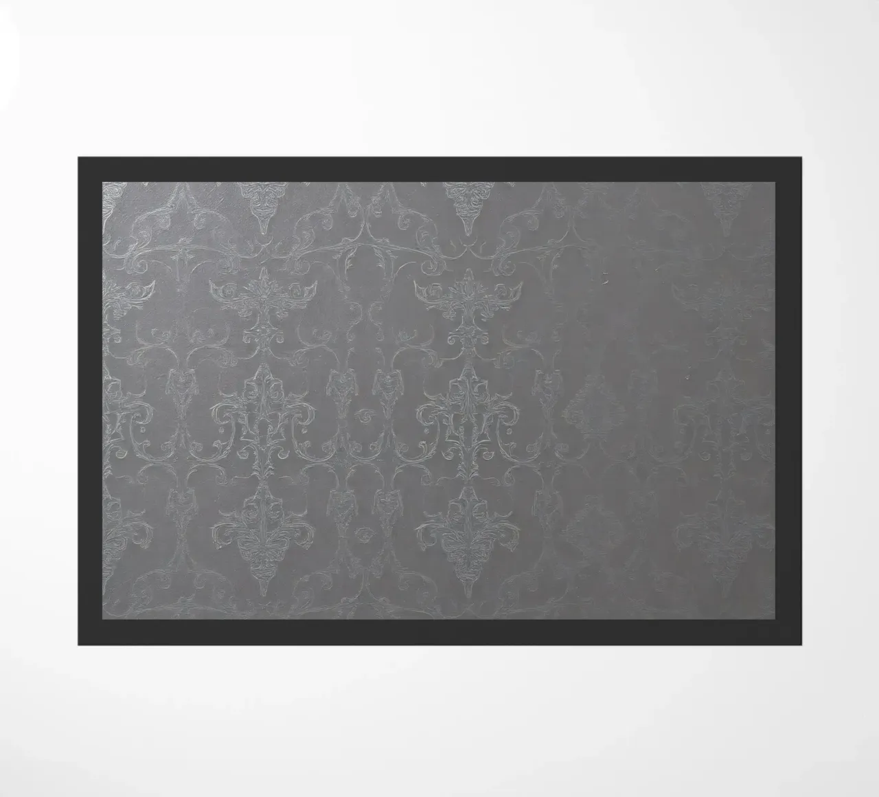 Elegant textured wallpaper with intricate pattern and subtle doormat by DesignDoodle