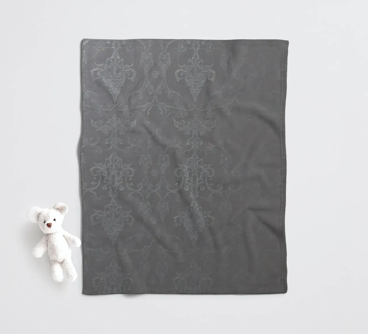 Elegant textured wallpaper with intricate pattern and subtle fleece blanket by DesignDoodle