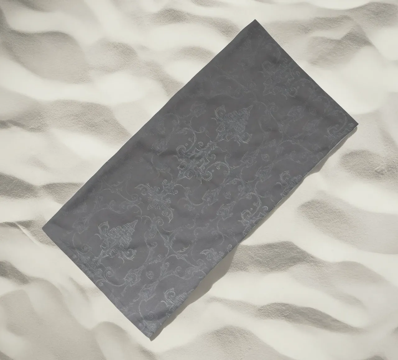 Elegant textured wallpaper with intricate pattern and subtle beach towel by DesignDoodle