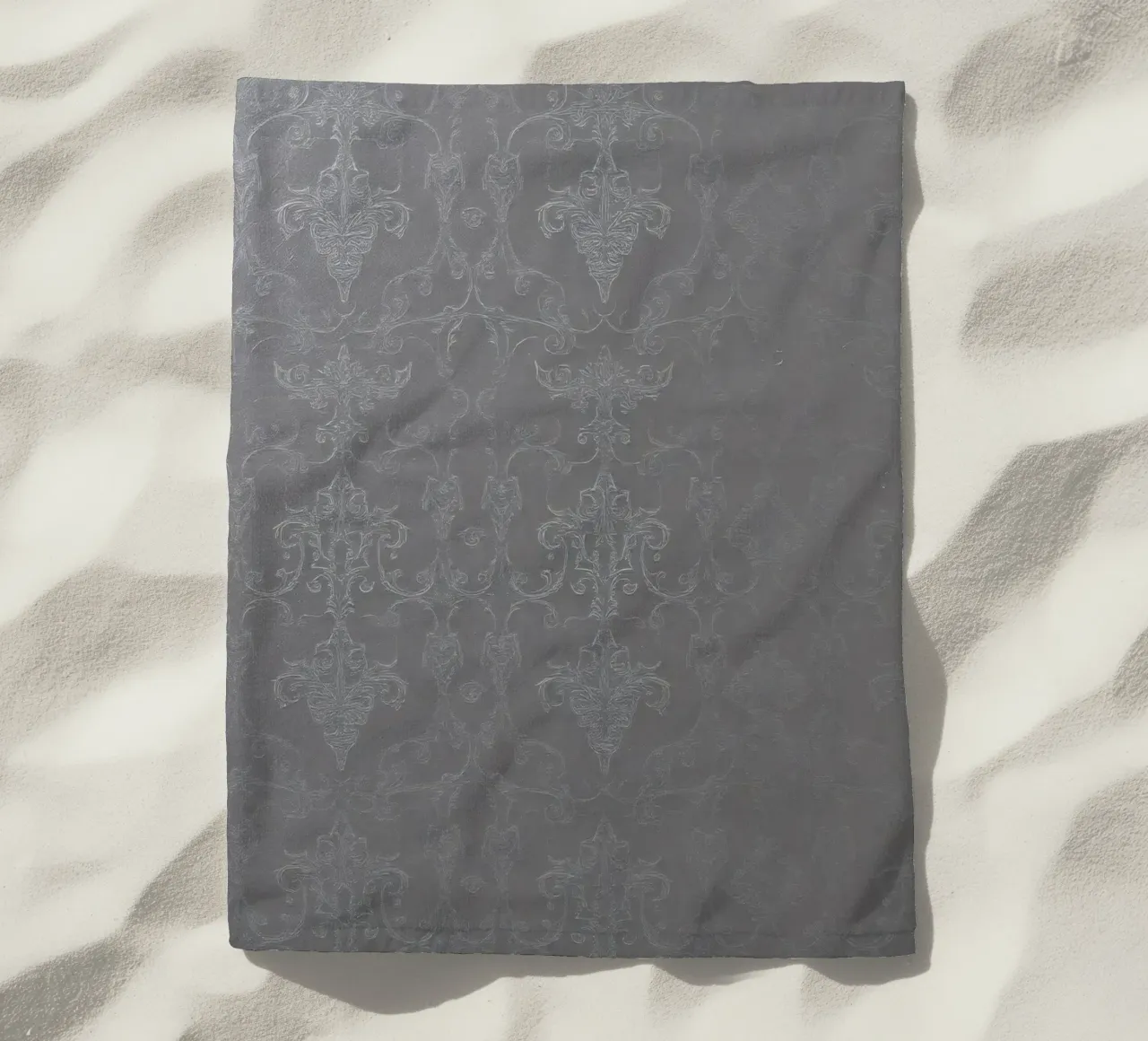 Elegant textured wallpaper with intricate pattern and subtle beach towel by DesignDoodle