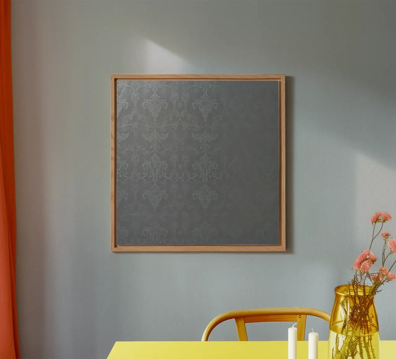 Elegant textured wallpaper with intricate pattern and subtle alu-dibond by DesignDoodle