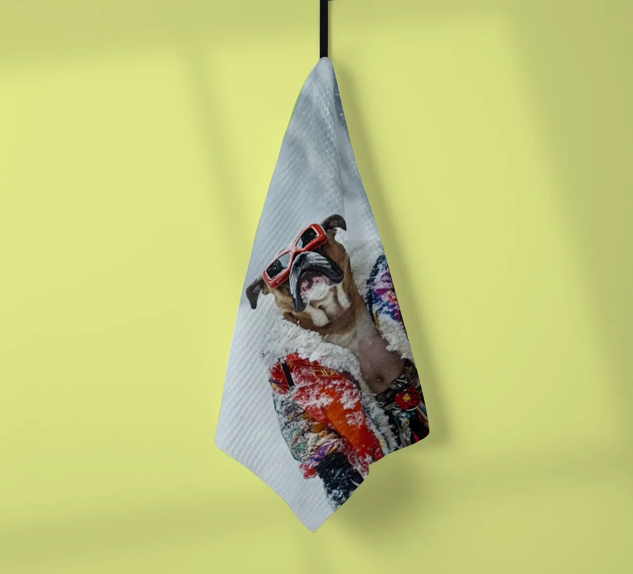 Rico tea towel by Affiches Chien Originales – Dogland