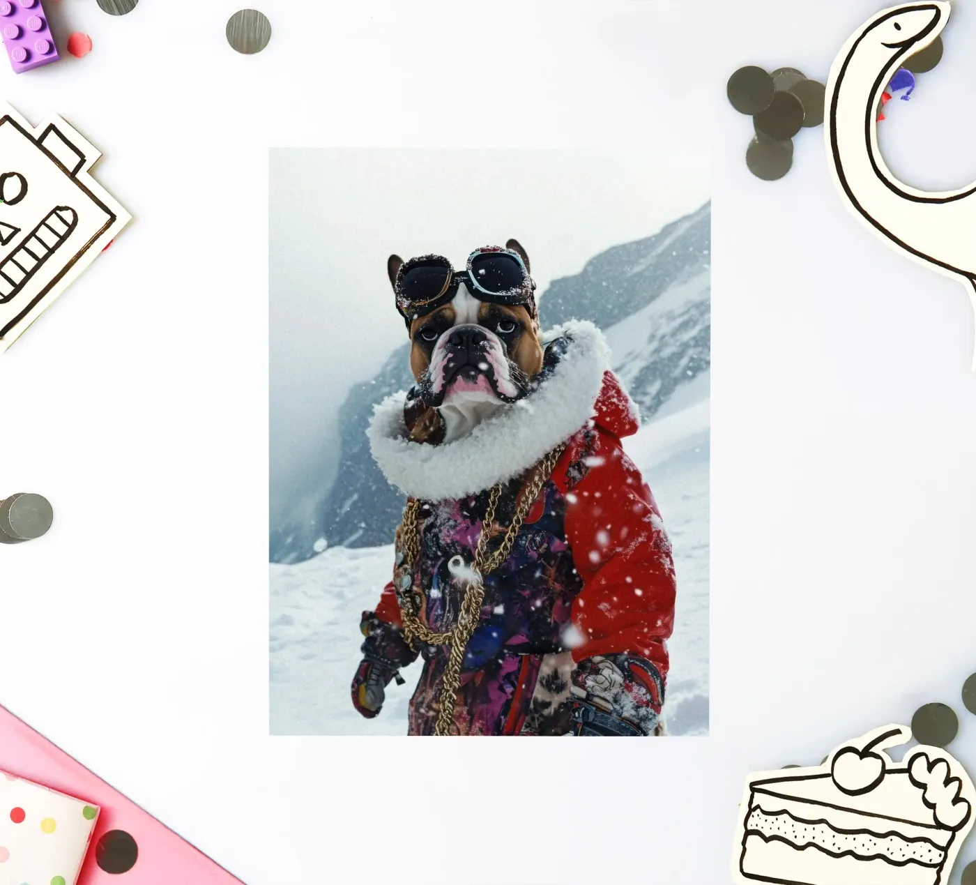 Sergio sticker van Affiches Chien Originales – Dogland