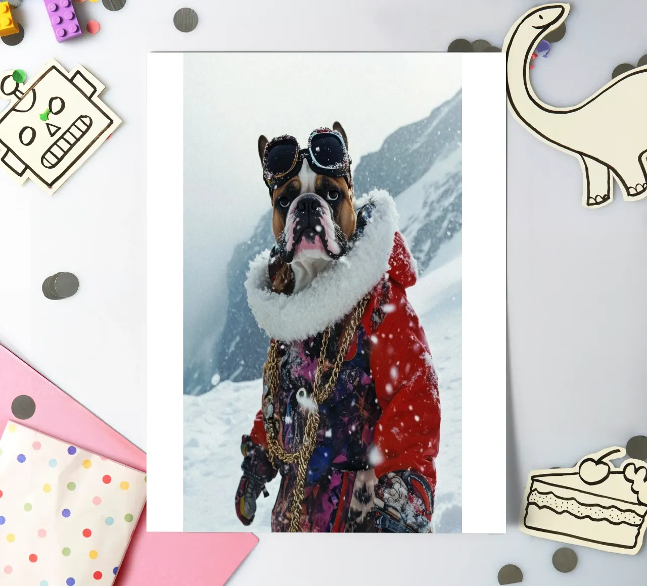 Sergio sticker sheet by Affiches Chien Originales – Dogland