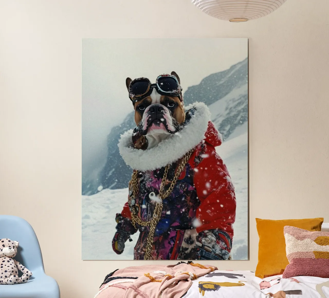 Sergio poster con telaio in plastica da Affiches Chien Originales – Dogland