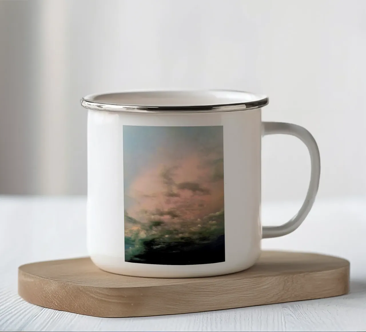 Pink Epic tazza in smalto da Angelo Cerantola
