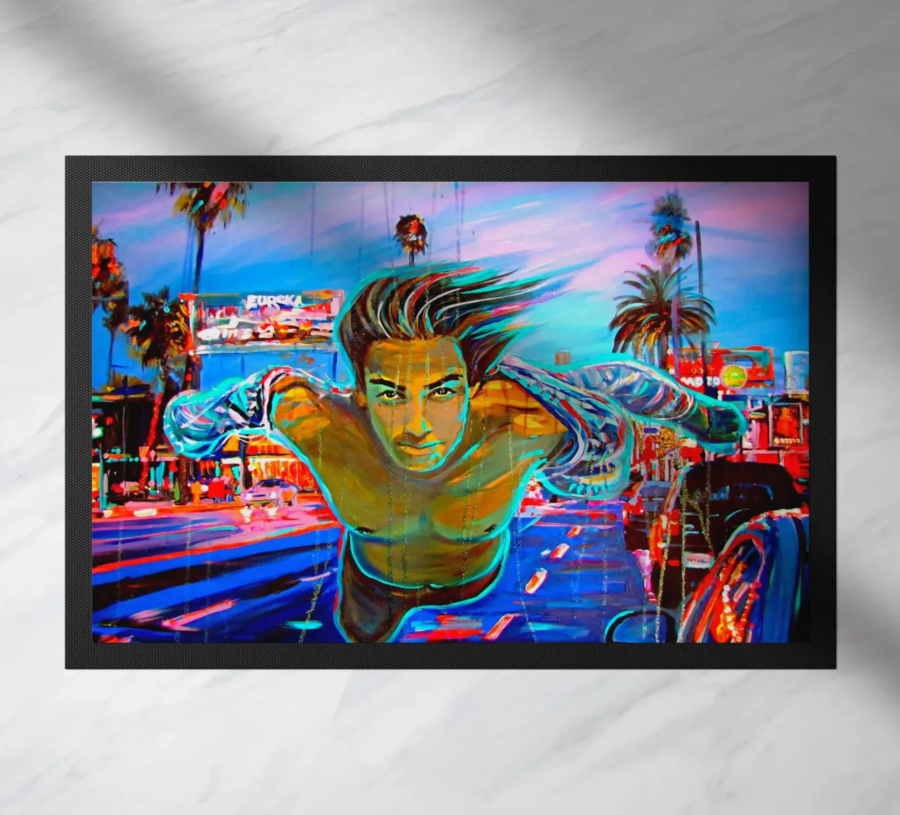 Fly ! doormat by Happy 😃 Art 🎨 by Christine Schnoell