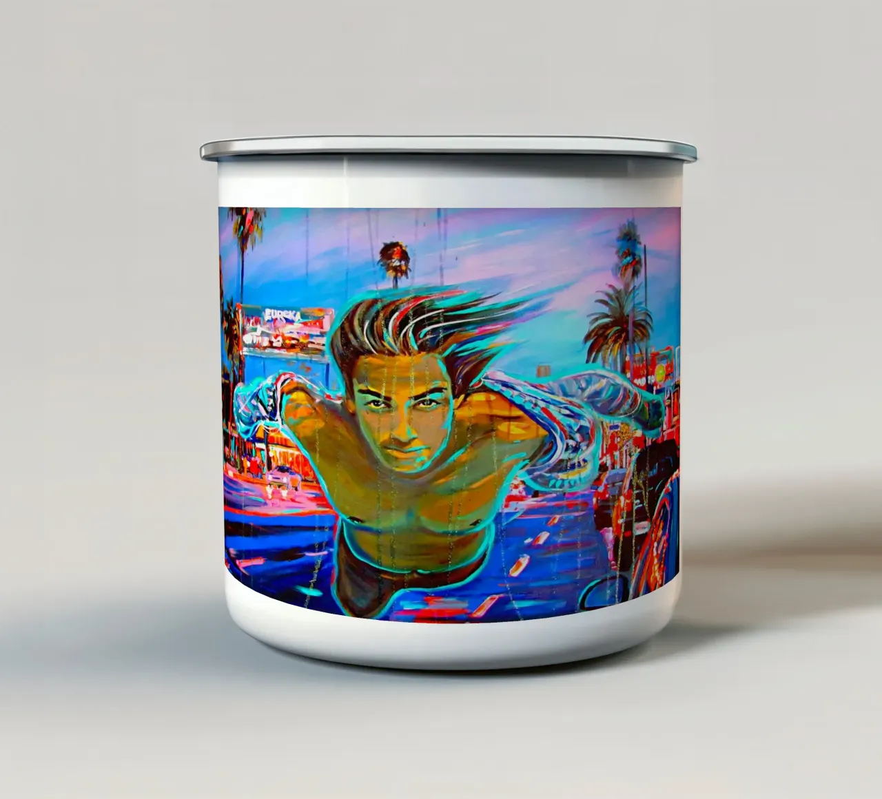 Fly ! tazza in smalto da Happy 😃 Art 🎨 by Christine Schnoell