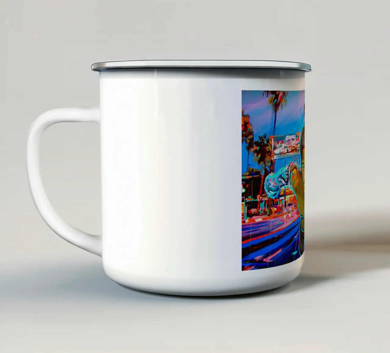 Fly ! tazza in smalto da Happy 😃 Art 🎨 by Christine Schnoell