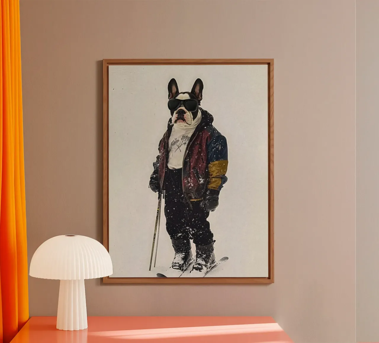 Lenny aluminio dibond de Affiches Chien Originales – Dogland
