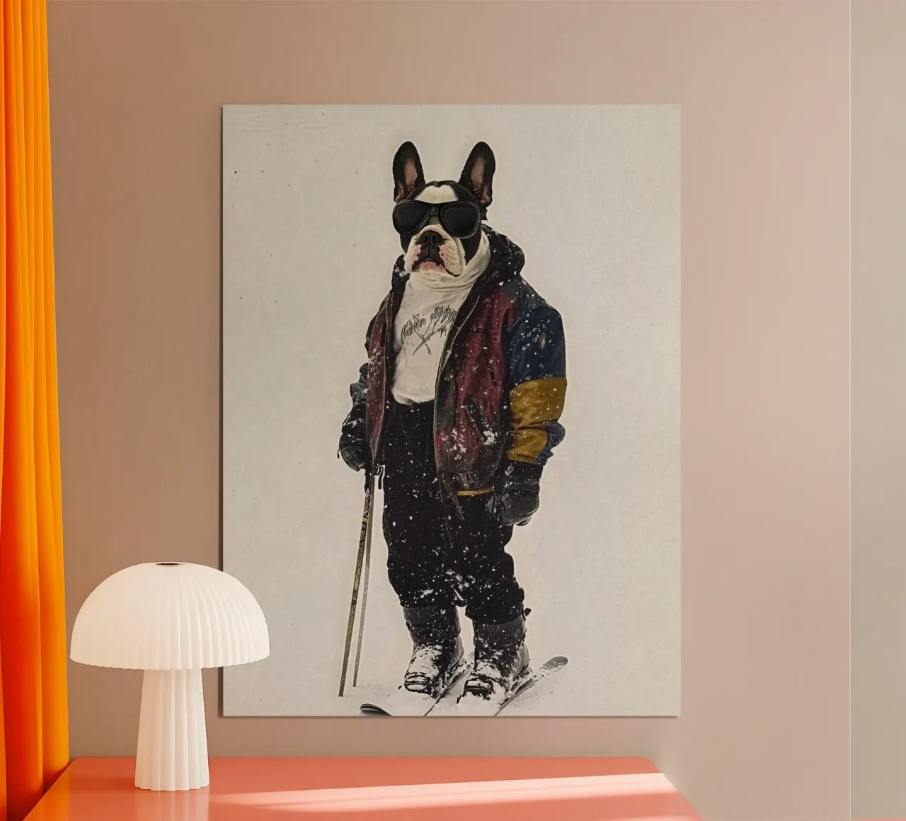 Lenny poster con telaio in plastica da Affiches Chien Originales – Dogland