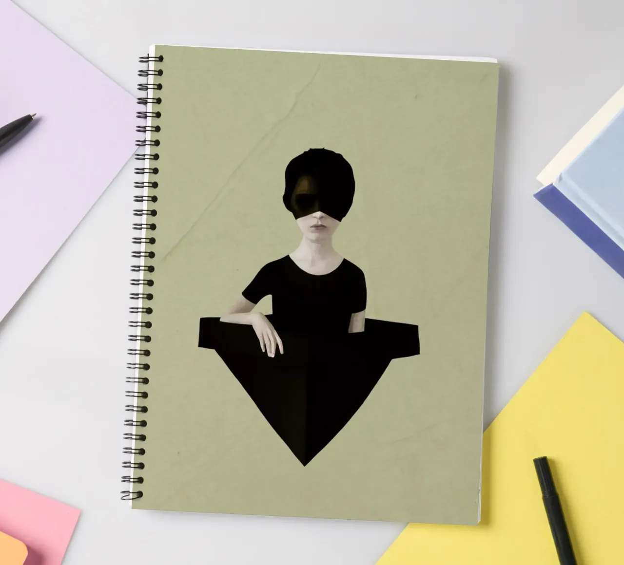 Ceci n'est pas une bateau spiral notebook by Ruben Ireland