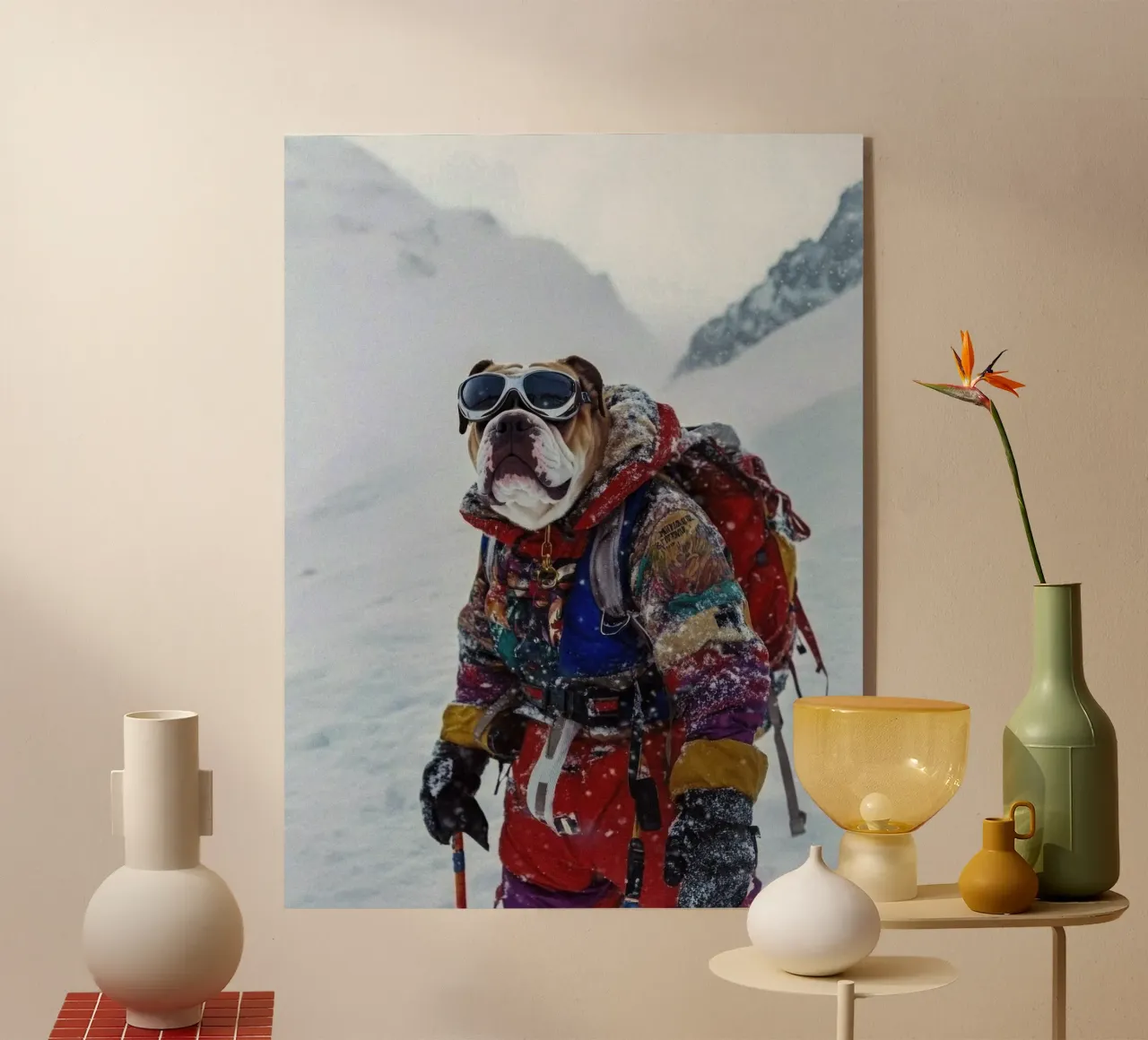 Gus acryl van Affiches Chien Originales – Dogland