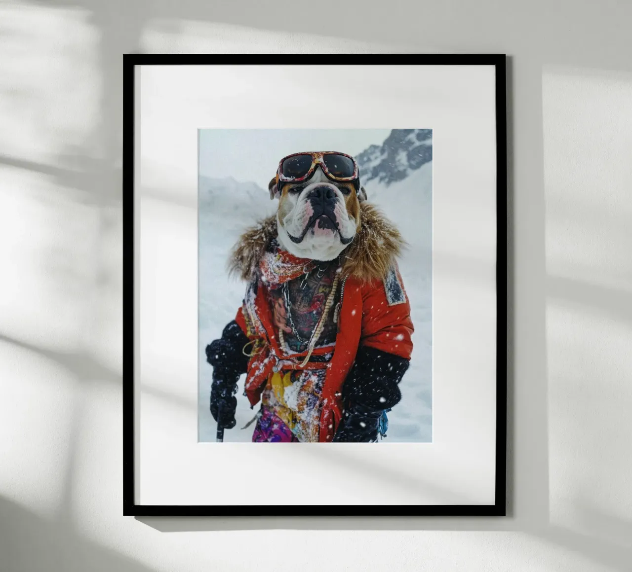 Rocky poster con telaio in plastica da Affiches Chien Originales – Dogland