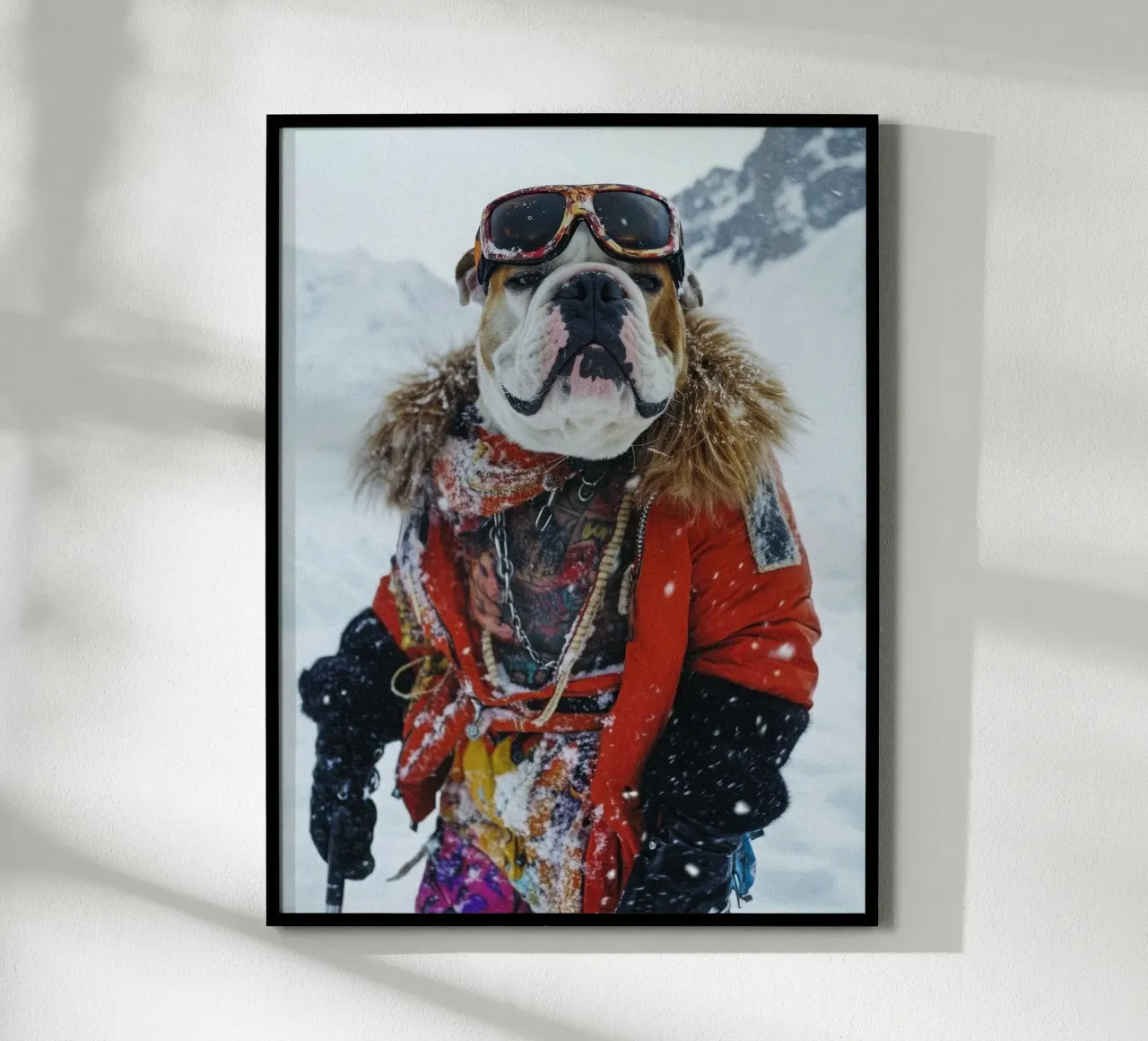 Rocky poster con telaio in plastica da Affiches Chien Originales – Dogland