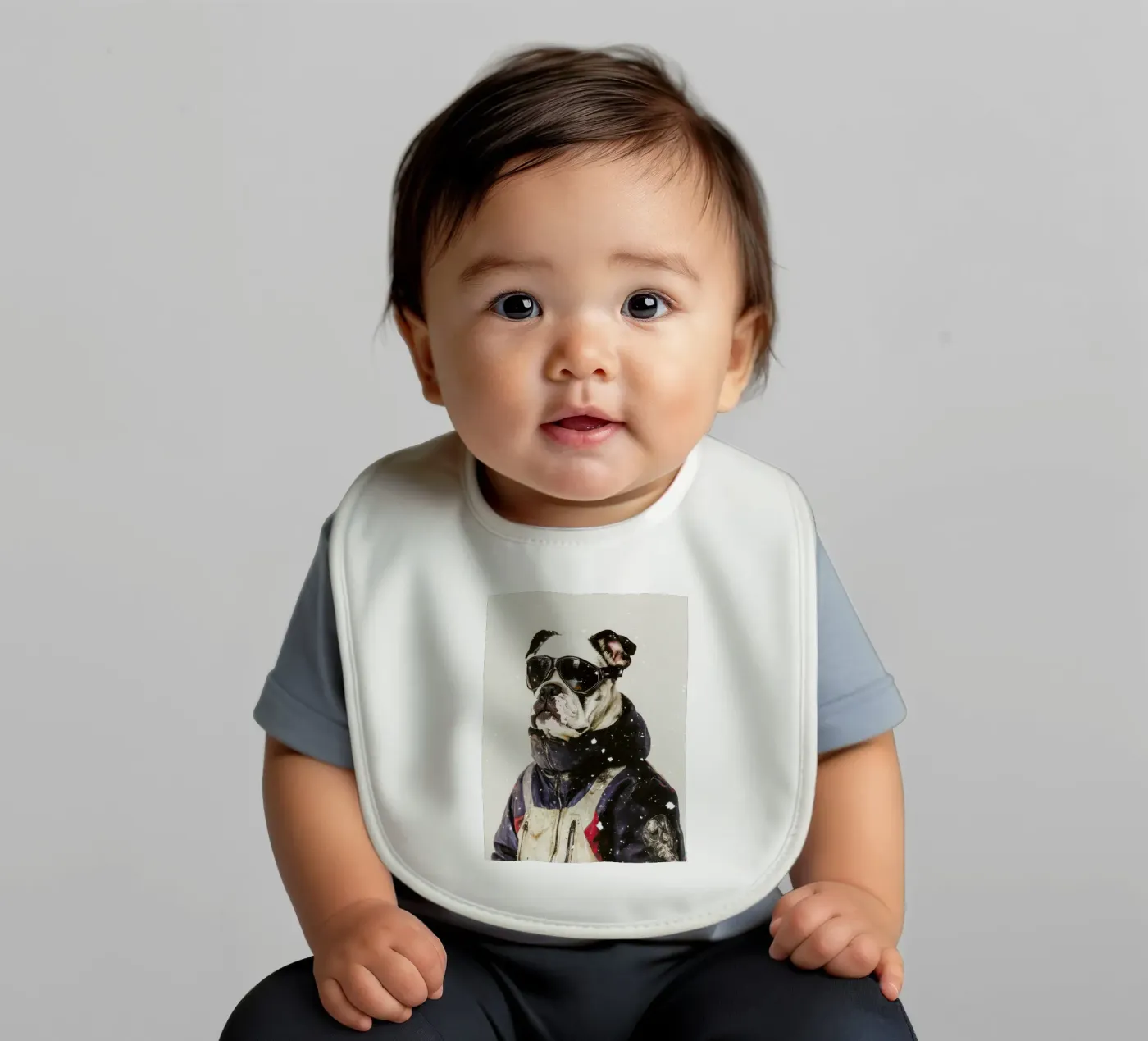 Max baby slabbetje van Affiches Chien Originales – Dogland