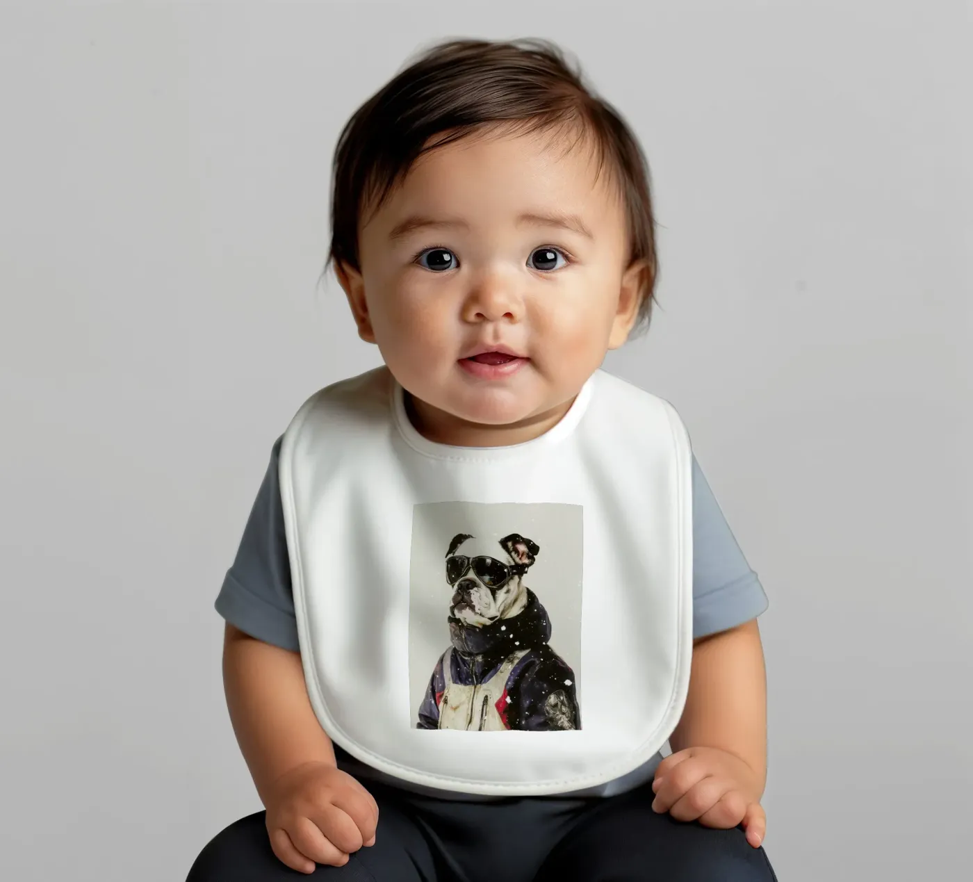 Max baby slabbetje van Affiches Chien Originales – Dogland