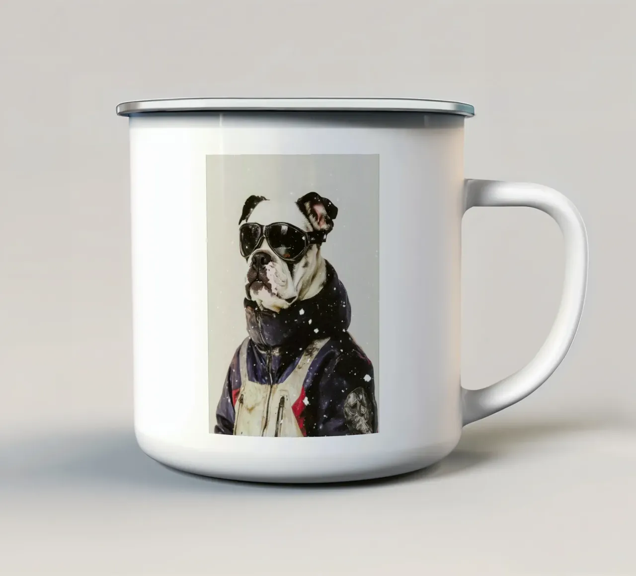 Max enamel mug by Affiches Chien Originales – Dogland