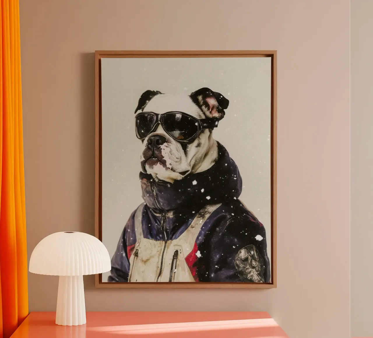 Max canvas met Baklijst van Affiches Chien Originales – Dogland