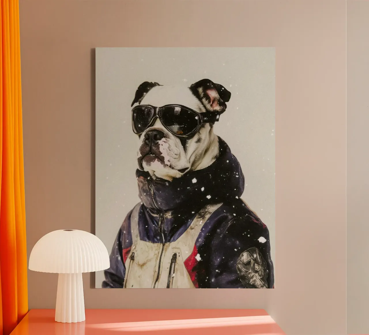 Max canvas met Baklijst van Affiches Chien Originales – Dogland