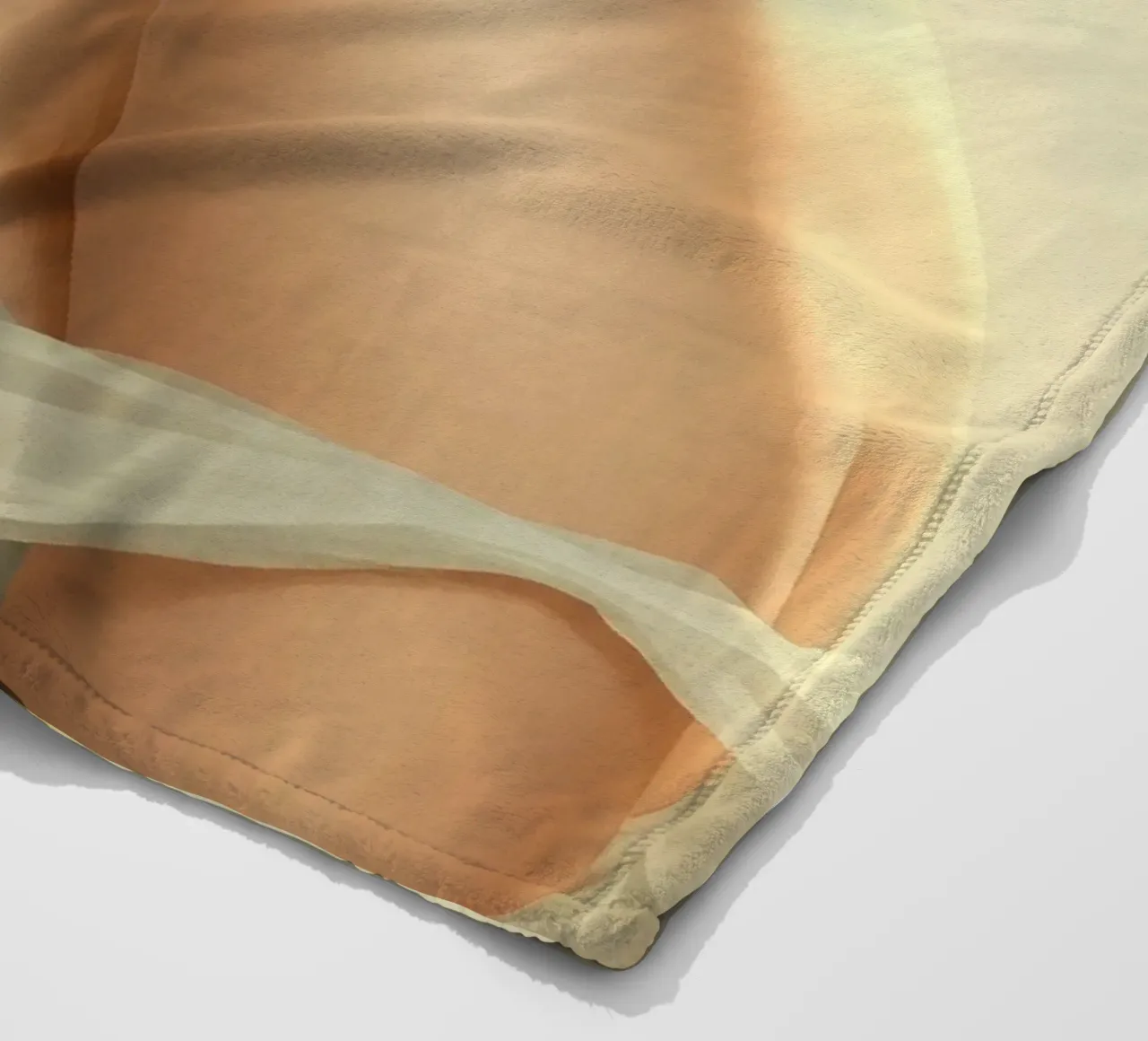 Donna elegante con un trucco morbido e un'acconciatura alla moda coperta in pile da DesignDoodle