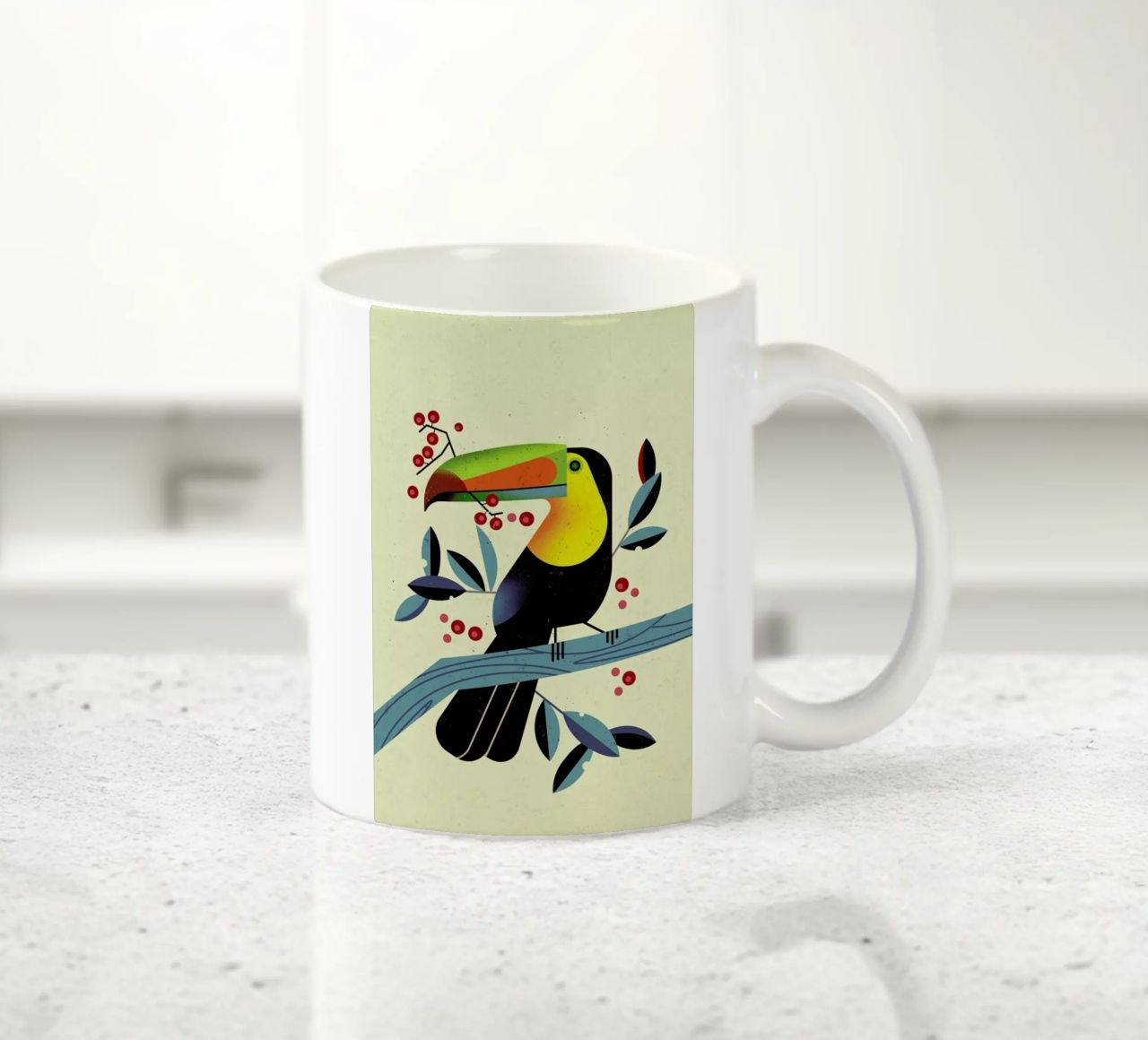 Toucan II tazza in ceramica da Dieter Braun