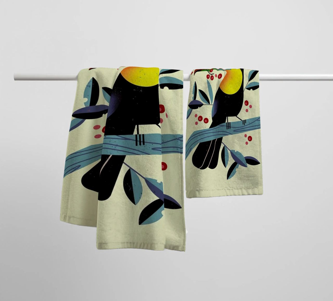 Toucan II asciugamano da bagno da Dieter Braun