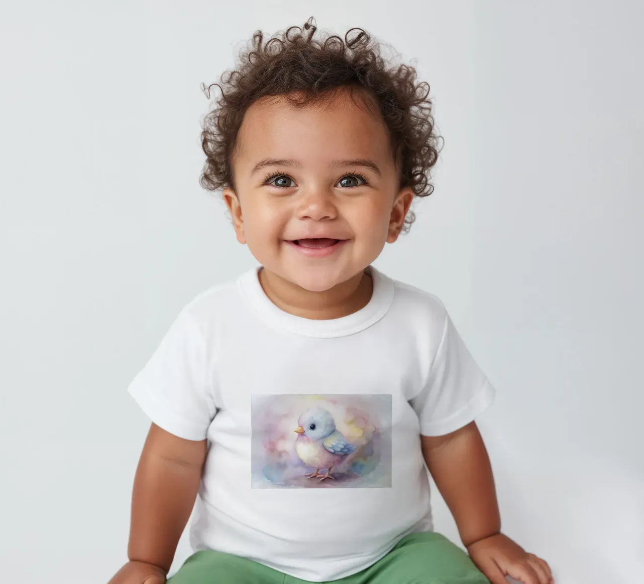 uccello acquerello maglietta neonato da 🎁 ARTVI-SHOP