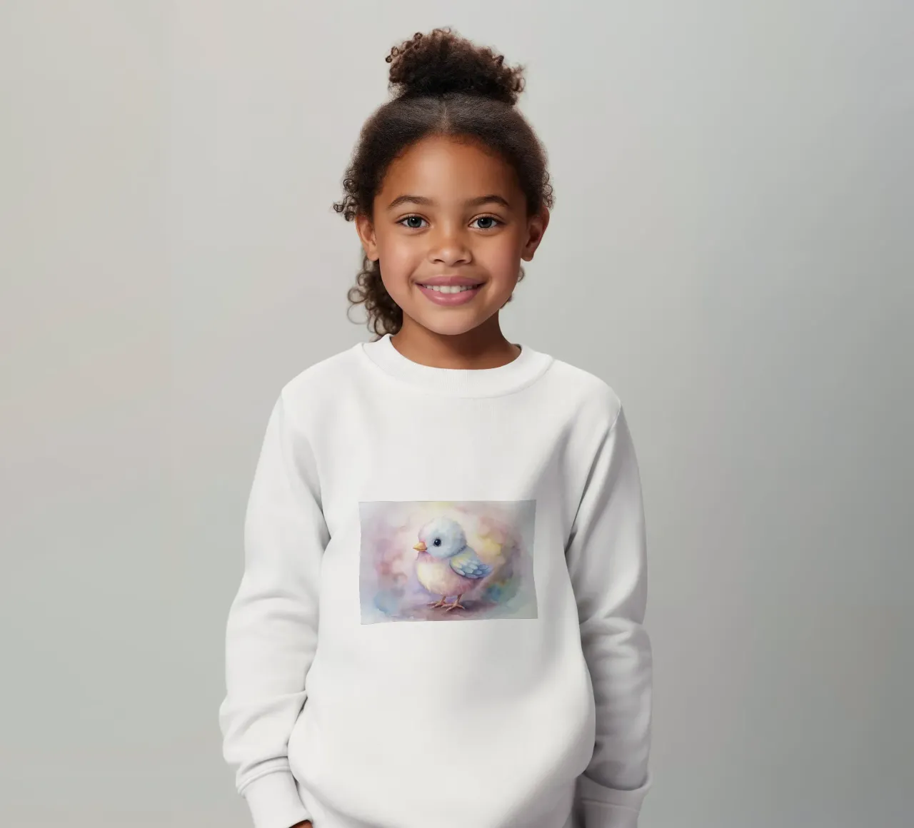 uccello acquerello felpa bambino da 🎁 ARTVI-SHOP