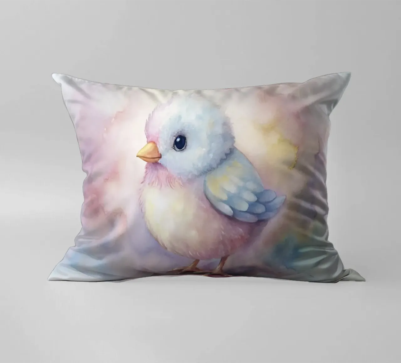 uccello acquerello cuscino da 🎁 ARTVI-SHOP
