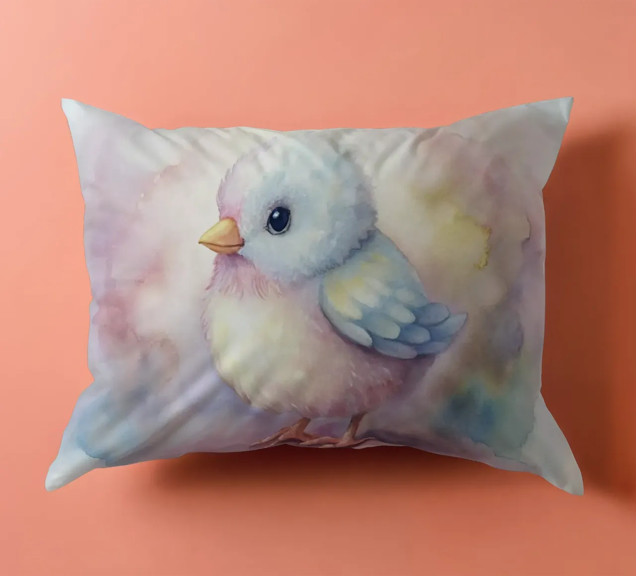 uccello acquerello cuscino da 🎁 ARTVI-SHOP