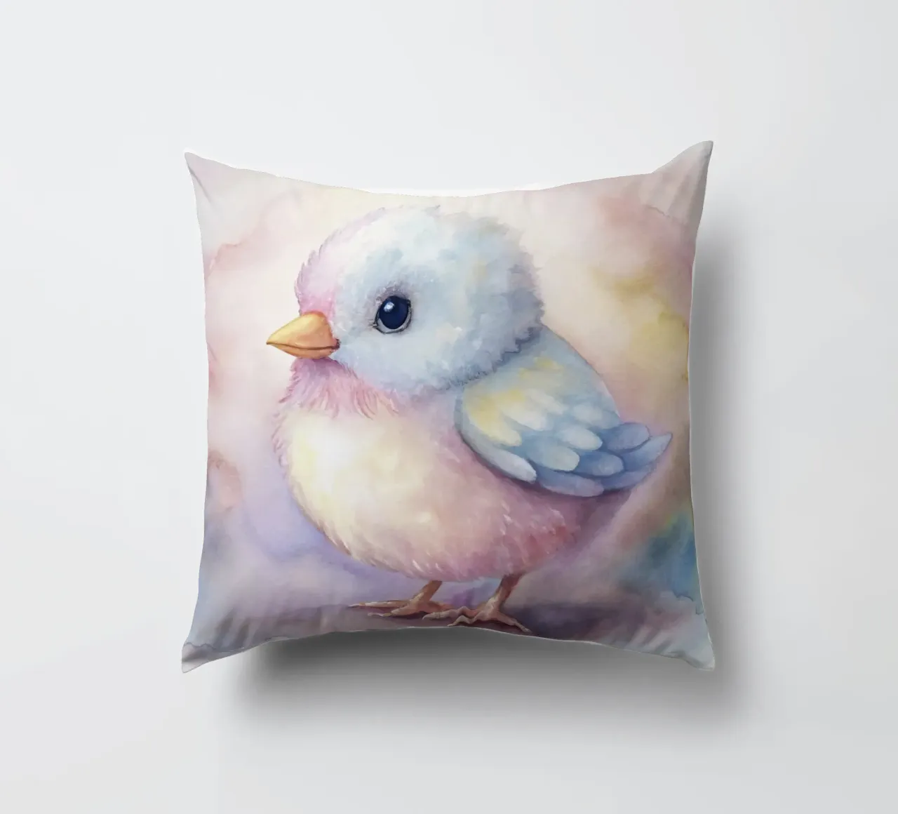 uccello acquerello cuscino da 🎁 ARTVI-SHOP