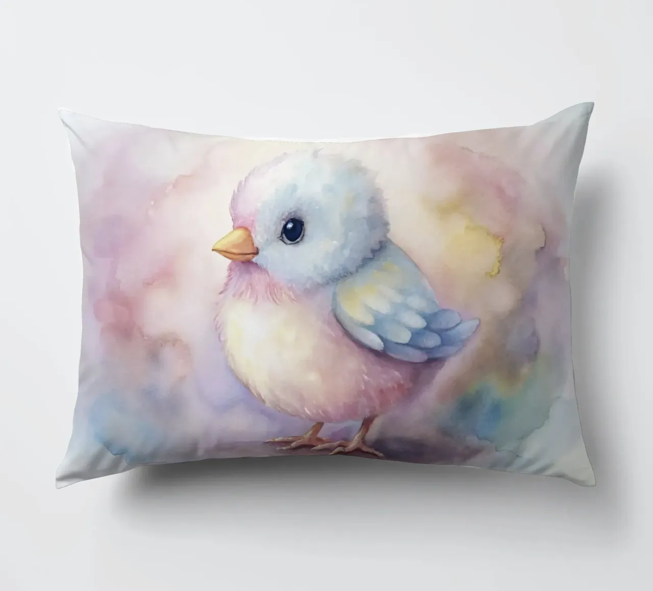 uccello acquerello cuscino da 🎁 ARTVI-SHOP