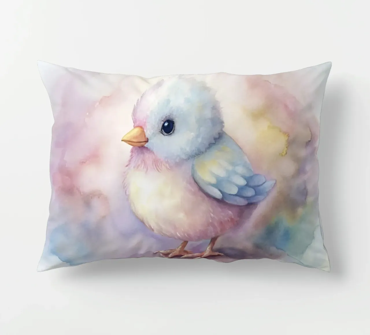 uccello acquerello cuscino da 🎁 ARTVI-SHOP