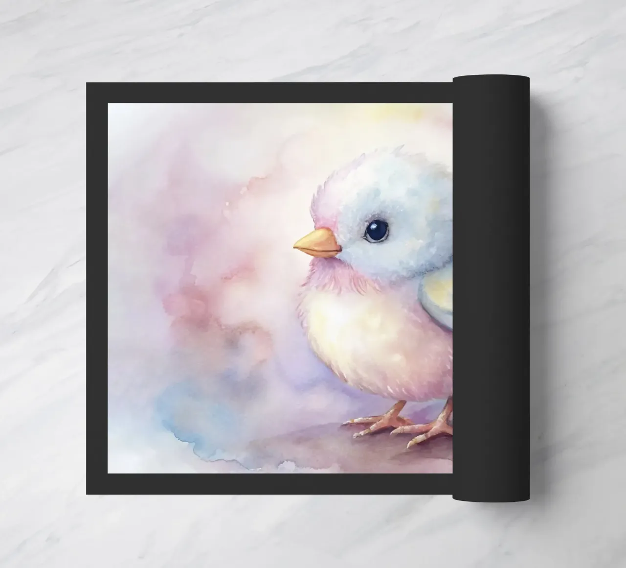uccello acquerello zerbino da 🎁 ARTVI-SHOP