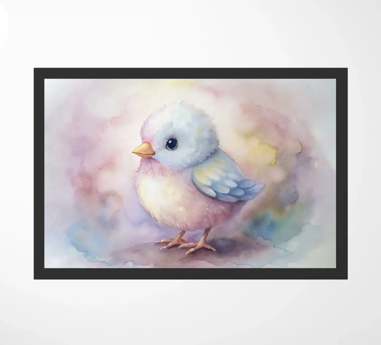 uccello acquerello zerbino da 🎁 ARTVI-SHOP