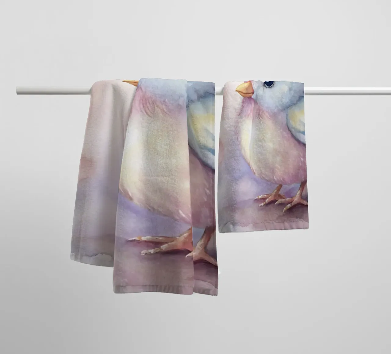 uccello acquerello asciugamano da bagno da 🎁 ARTVI-SHOP